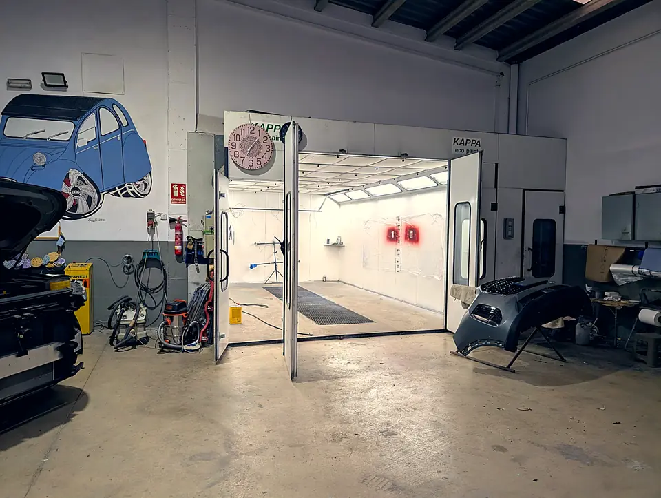 Cabina de pintura al horno